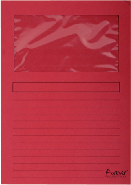 Venstermap Exacompta Forever L-model 120gr rood 100 stuks afbeelding