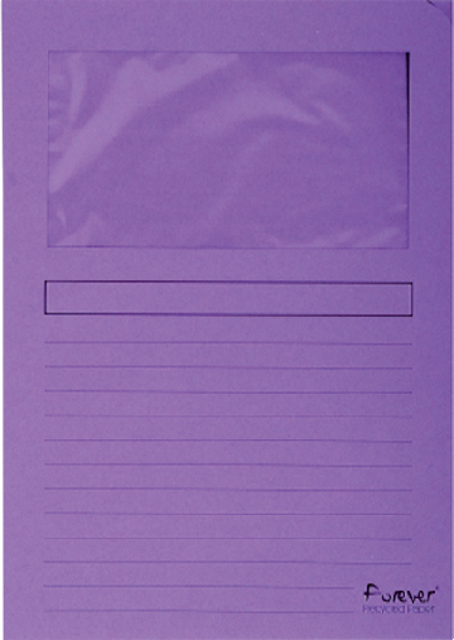 Venstermap Exacompta Forever L-model 120gr paars 100 stuks afbeelding