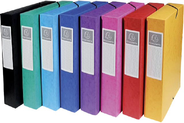 Elastobox Exacompta A4 60mm 600gr assorti afbeelding