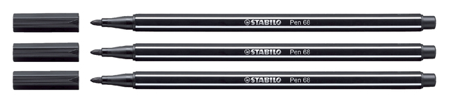 Viltstift STABILO Pen 68/46 medium zwart afbeelding