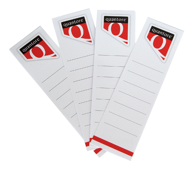 Rugetiket Quantore breed 60x290mm zelfklevend wit 10 stuks afbeelding