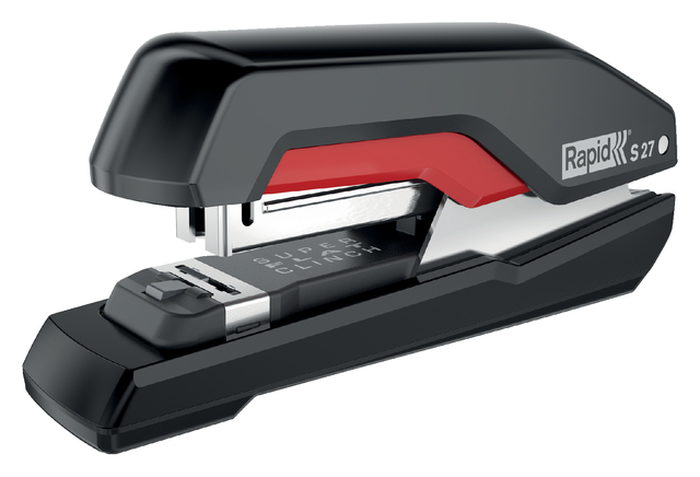 Nietmachine Rapid Supreme halfstrip s27 30 vel zwart/rood