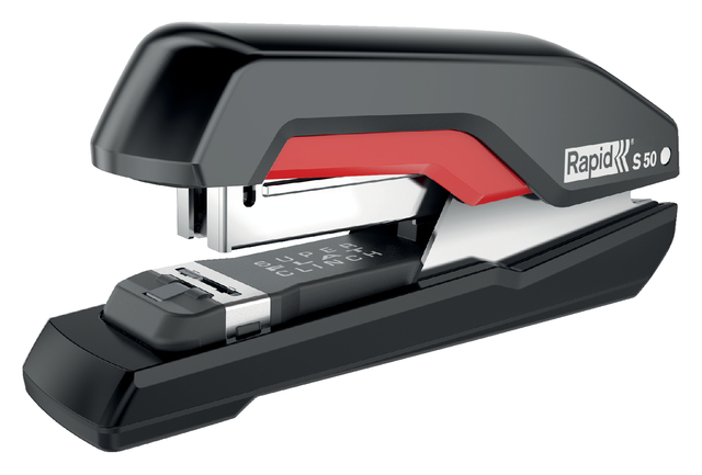 Bureaunietmachine Rapid Supreme fullstrip S50 50 vel zwart/rood afbeelding