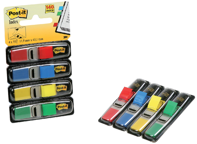 Indextabs Post-it 6834 11,9x43,1mm assorti 140 tabs — Foto 2 van 2