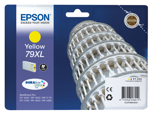 Inktcartridge Epson 79XL T7904 geel afbeelding