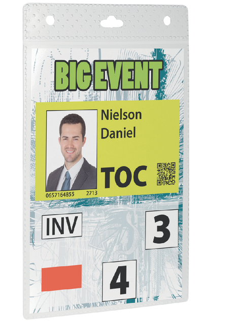 Badge Durable voor evenementen A6 zonder koord 20 stuks afbeelding