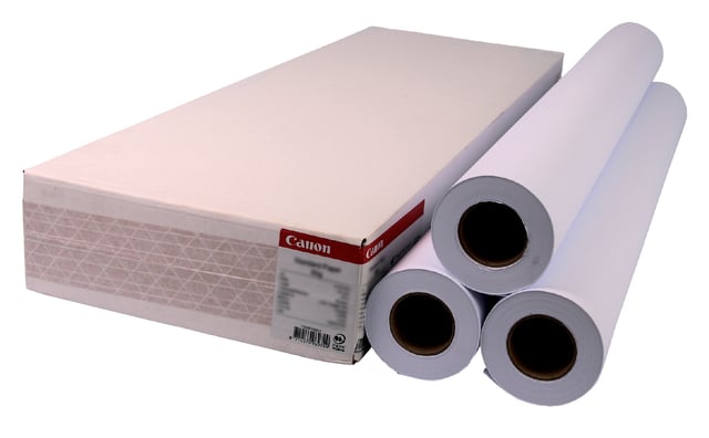 Inkjetpapier Canon 914mmx50m 90gr standaard 3 rollen afbeelding
