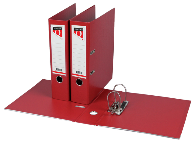 Ordner Quantore A4 80mm PP donkerrood afbeelding