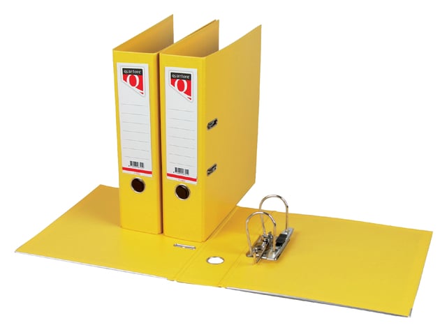 Ordner Quantore A4 80mm PP geel afbeelding