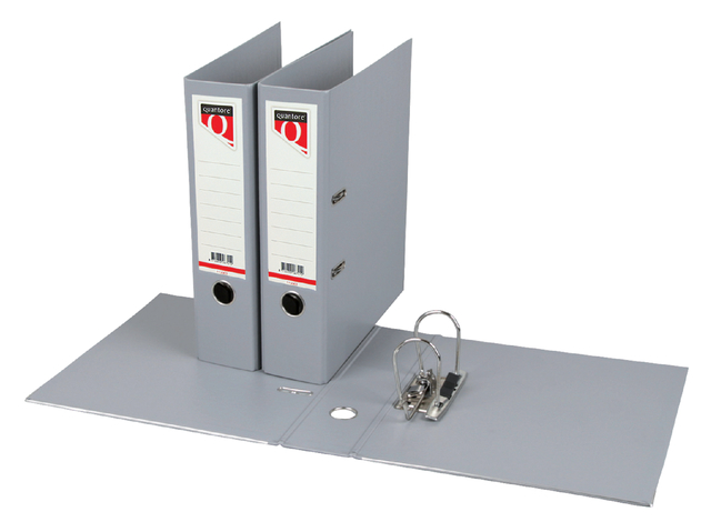 Ordner Quantore A4 80mm PP grijs afbeelding