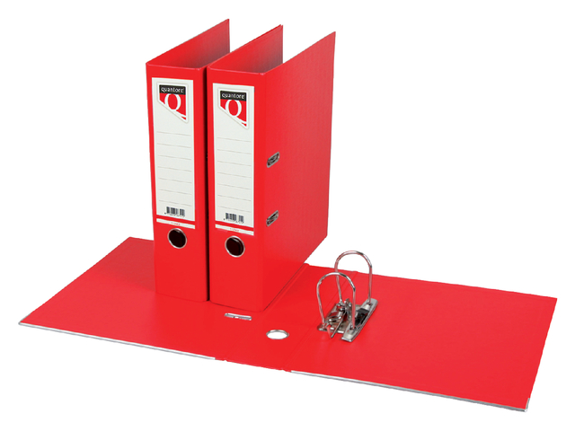 Ordner Quantore A4 80mm PP rood afbeelding