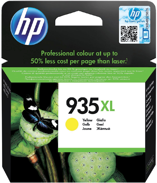 Inktcartridge HP C2P26AE 935XL geel afbeelding