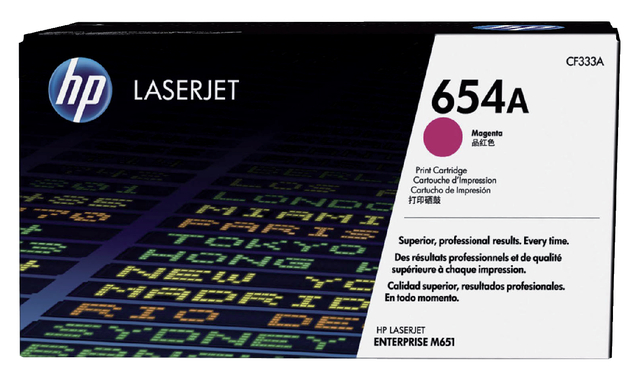 Tonercartridge HP CF333A 654A rood afbeelding