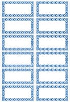 Etiket HERMA 3742 keuken blauw