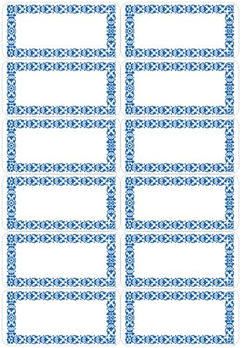 Etiket HERMA 3742 keuken blauw