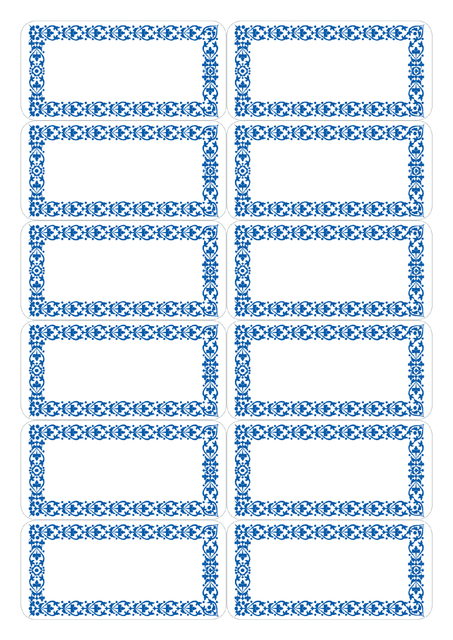 Etiket HERMA 3742 keuken blauw afbeelding