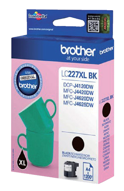 Inktcartridge Brother LC-227XLBK zwart afbeelding