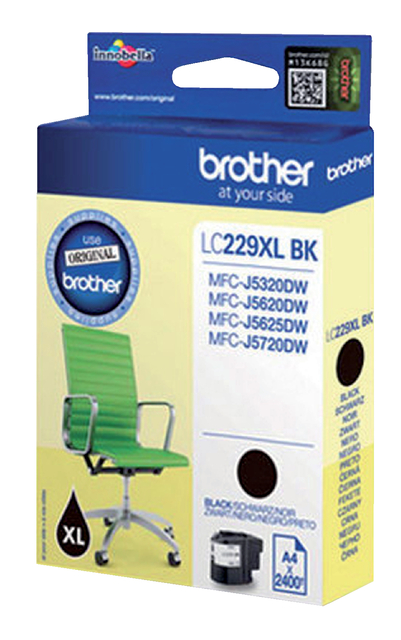 Inktcartridge Brother LC-229XLBK zwart afbeelding