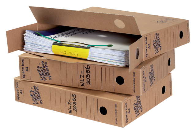 Archiefdoos Loeff&apos;s Space Box 4550 A4 320x240x60mm afbeelding