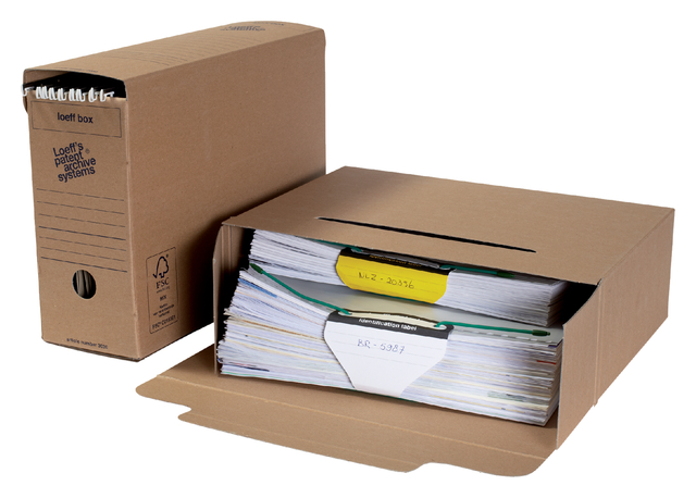 Archiefdoos Loeff&apos;s Box 3030 folio 370x260x115mm afbeelding
