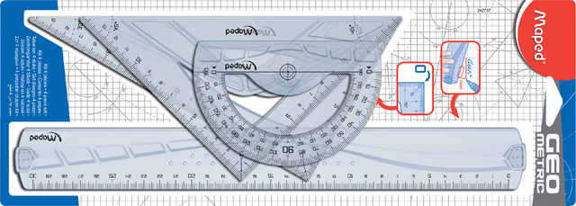 Linialenset Maped Geometric 4delig afbeelding