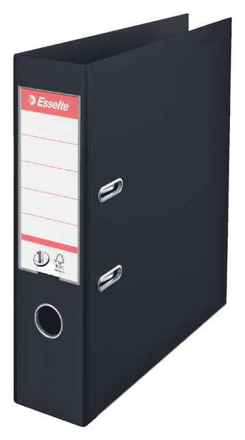 Ordner Esselte No.1 Power VIVIDA 75mm 30% gerecycled PP folie zwart