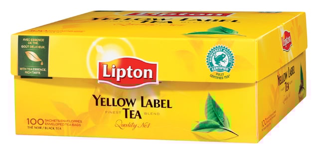 Thee Lipton yellow label zonder envelop 100x1.5gr