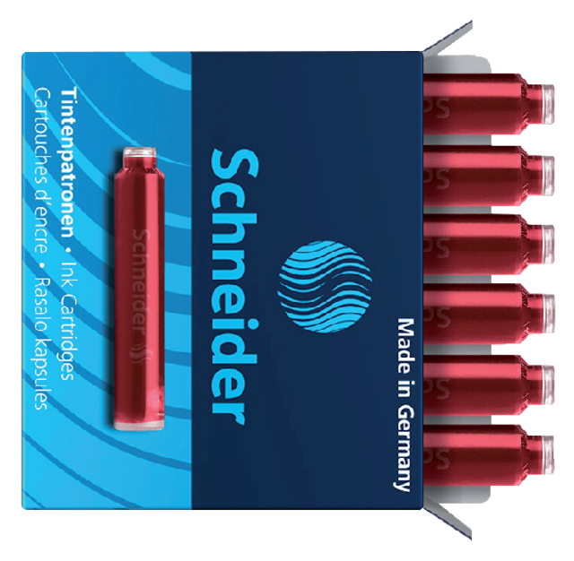 Inktpatroon Schneider din rood doos à 6 stuks afbeelding
