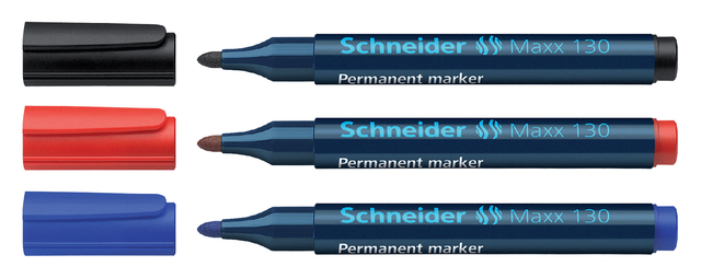 Permanent marker Schneider Maxx 130 rond 1-3mm zwart — Foto 2 van 2