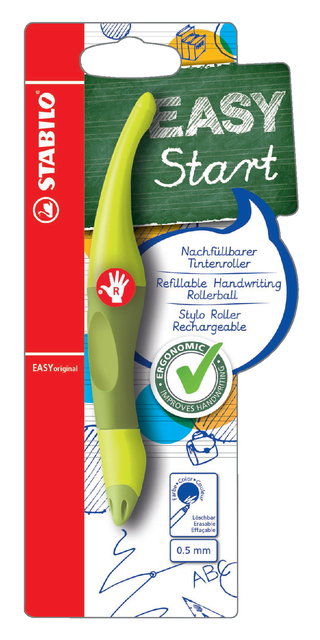 Rollerpen STABILO Easyoriginal rechtshandig limoen/groen blister à 1 stuk afbeelding