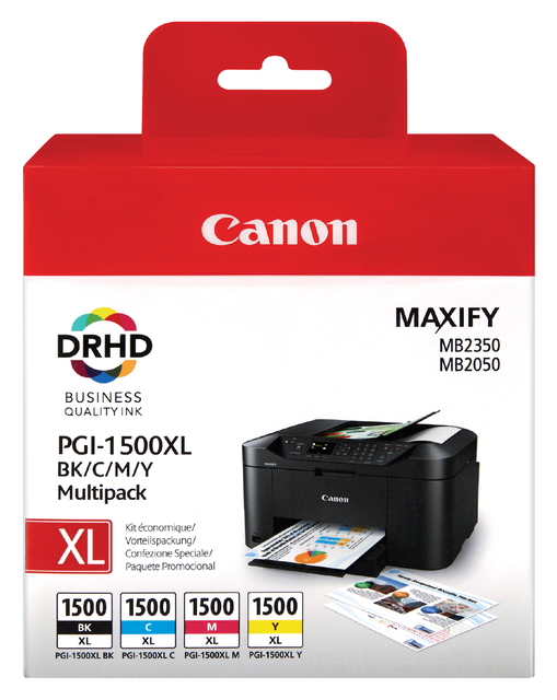 Inktcartridge Canon PGI-1500XL zwart + kleur afbeelding