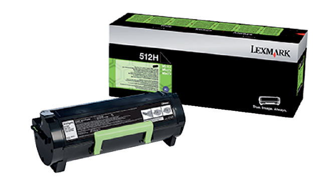 Tonercartridge Lexmark 51F2H00 prebate zwart afbeelding