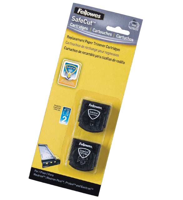 Snijmes Fellowes Safecut recht 2 stuks afbeelding