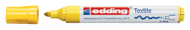 Textielmarker edding 4500 rond 2-3mm geel afbeelding