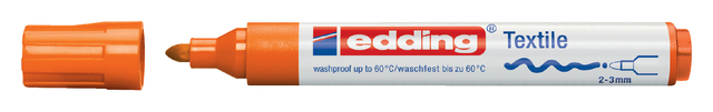 Textielmarker edding 4500 rond 2-3mm oranje afbeelding