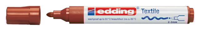 Textielmarker edding 4500 rond 2-3mm bruin afbeelding