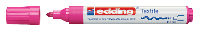 Textielmarker edding 4500 rond 2-3mm roze afbeelding