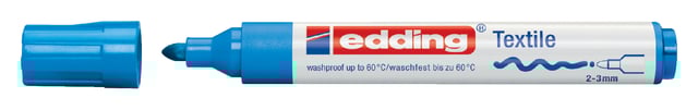 Textielmarker edding 4500 rond 2-3mm lichtblauw afbeelding