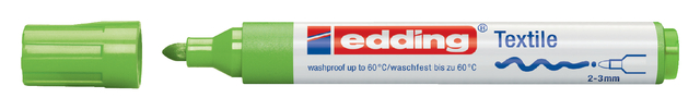 Textielmarker edding 4500 rond 2-3mm lichtgroen afbeelding