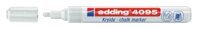 Krijtstift edding 4095 rond 2-3mm wit blister à 5 stuks — Foto 2 van 2