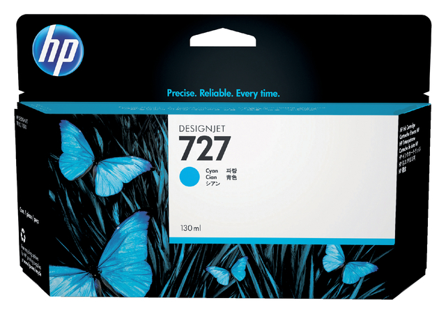Inktcartridge HP B3P19A 727 blauw afbeelding