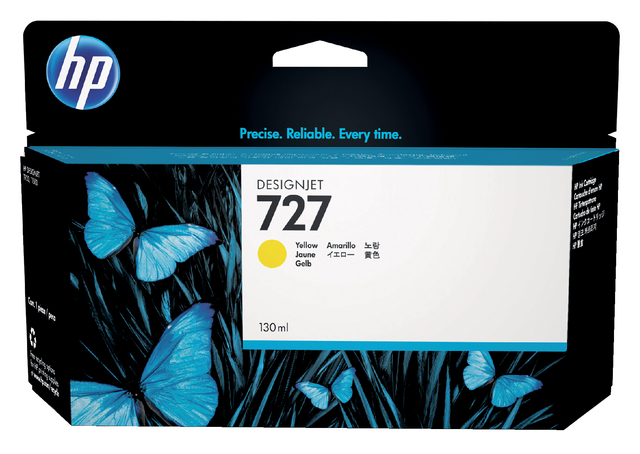 Inktcartridge HP B3P21A 727 geel afbeelding