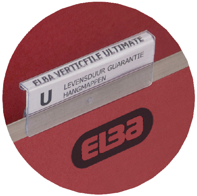 Ruiters Elba tbv vertifile hangmappen 65mm transparant 25 stuks afbeelding