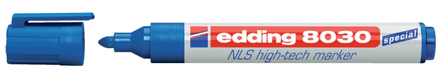 Viltstift edding 8030 NLS high-tech 1.5-3mm blauw afbeelding