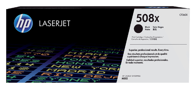 Tonercartridge HP CF360X 508X zwart afbeelding