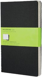 Schrift Moleskine 130x210mm lijn 160blz 70gr zwart
