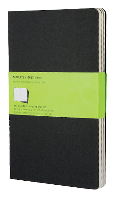 Schrift Moleskine 130x210mm lijn 160blz 70gr zwart afbeelding