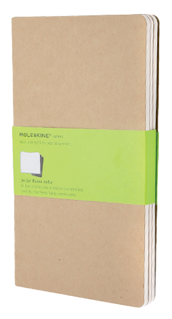 Schrift Moleskine 130x210mm blanco 160blz 70gr kraft afbeelding