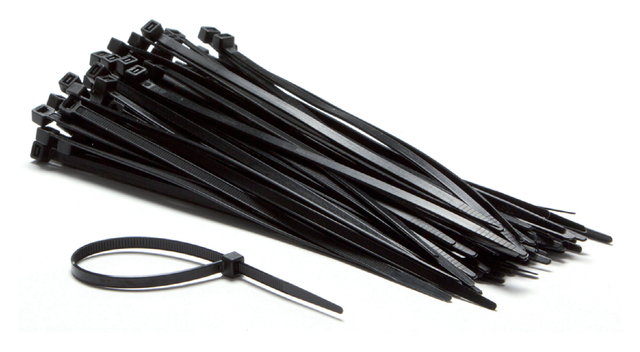 Inbindstrips IEZZY nylon 2.5x100mm D 20.5mm zwart 100 stuks afbeelding