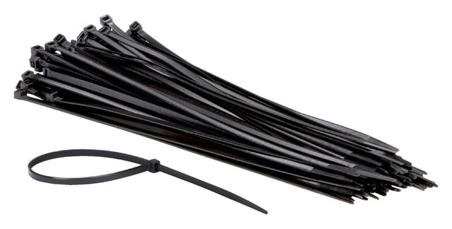 Inbindstrips IEZZY nylon 4.8x300mm D 81mm zwart 100 stuks afbeelding